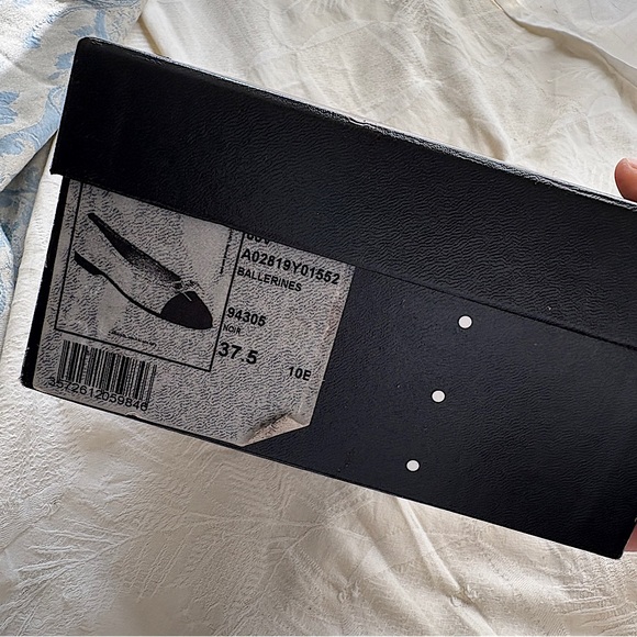 🥀 Authentic Classic CHANEL Ballet Flats in Black Leather Patent Cap-toe sz 37.5🥀 - Picture 6 of 16